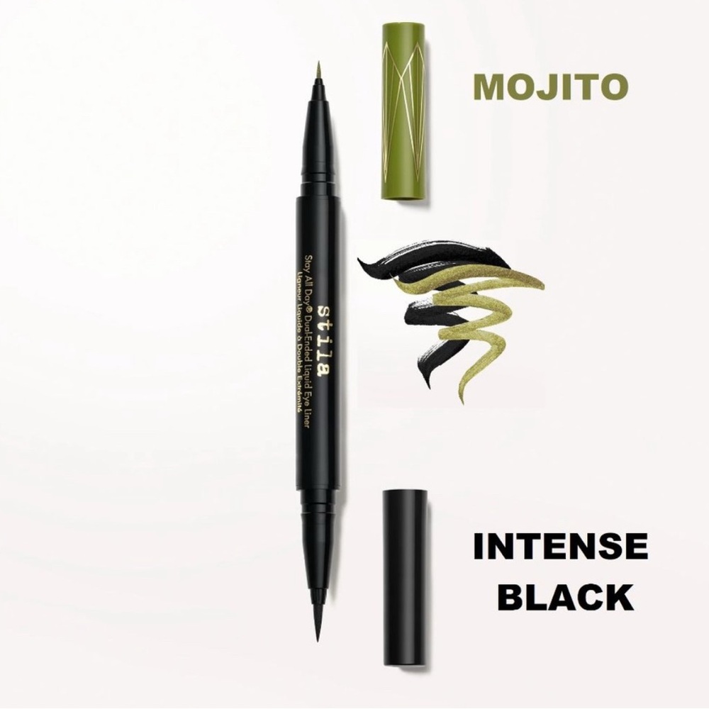 Stila Dual-Ended Eyeliner in Mojito Green & Intense Black